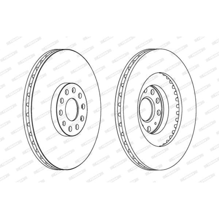 Volkswagen Scirocco 2008-2017 Arası 2.0 R Ferodo Marka Ön Fren Diski