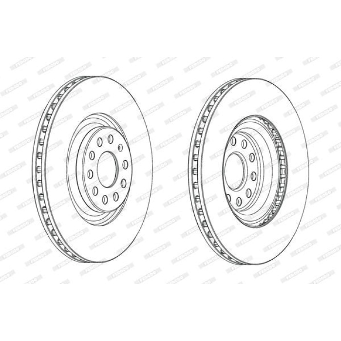 Volkswagen Eos 2006-2015 Arası 2.0 TFSI, 3.2 V6 Ferodo Marka Ön Havalı Fren Diski