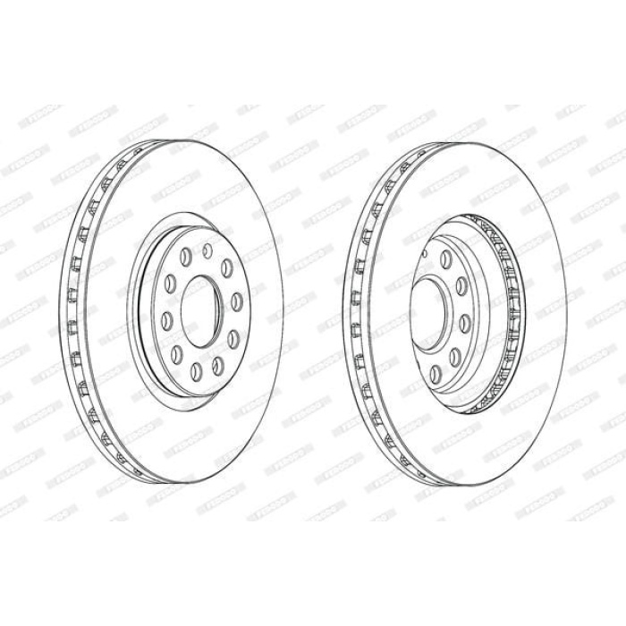 Volkswagen Sharan 2010-2014 Arası 2.0 TFSI, 2.0 TDI 4motion Ferodo Marka Ön Fren Diski
