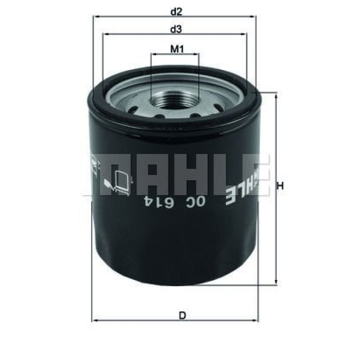 Chevrolet Captiva 2006-2010 Arası 3.0 4WD Mahle Marka Yağ Filtresi