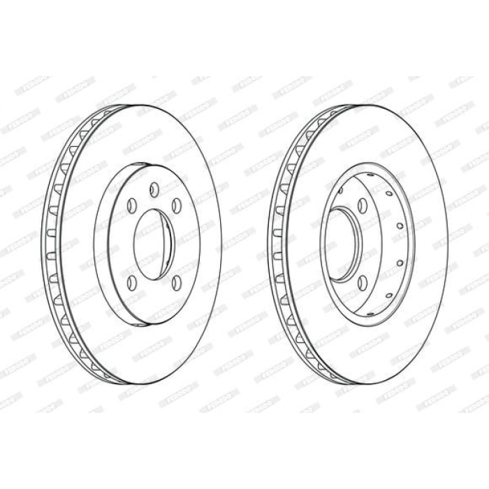 Skoda Citigo 2011-2019 Arası 1.0, 1.0 CNG Ferodo Marka Ön Fren Diski