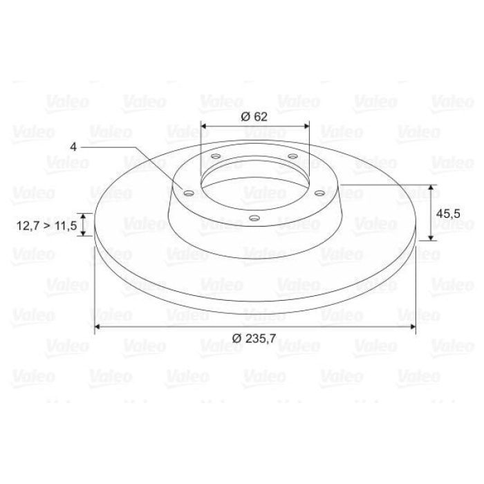Skoda Favorit 1988-1997 Arası 1.3, 1.3 135L, 1.3 135, 1.3 136 Valeo Marka Ön Fren Diski