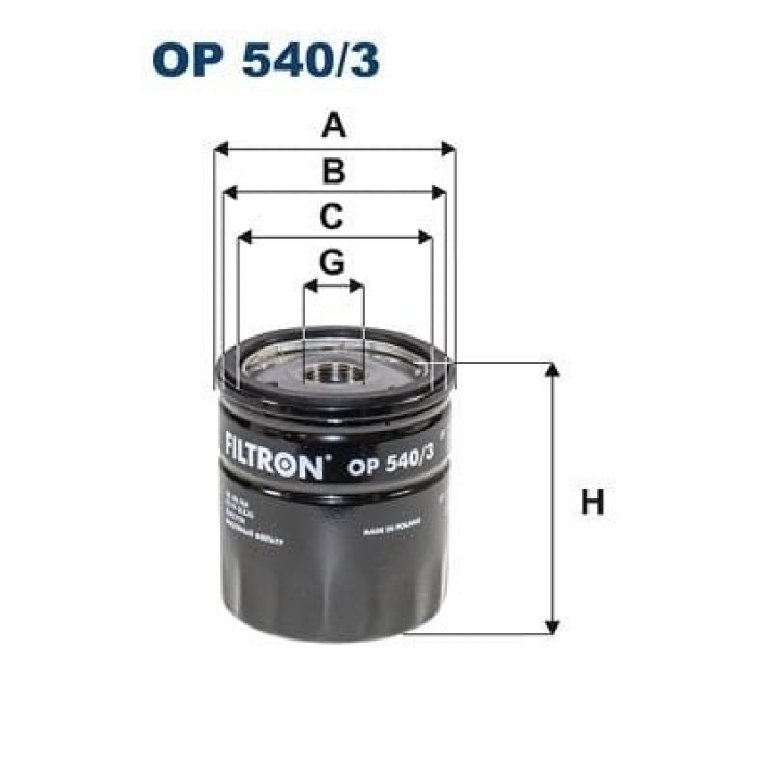 Alfa Romeo Giulietta 2010-2020 Arası 1.4 BiFuel, 1.4 TB Filtron Marka Yağ Filtresi