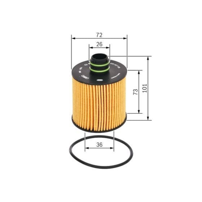 Alfa Romeo Giulietta 2010-2020 Arası 2.0 JTDM Bosch Marka Yağ Filtresi