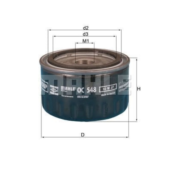 Alfa Romeo Gtv 1994-2005 Arası 2.0 JTS Mahle Marka Yağ Filtresi