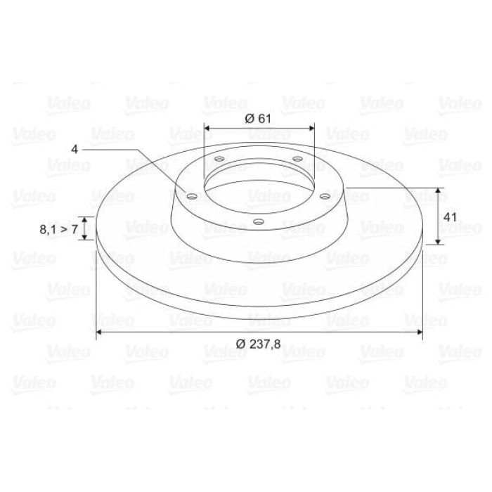Renault Express 1985-2001 Arası 1.6 D, 1.1, 1.0 Valeo Marka Ön Fren Diski