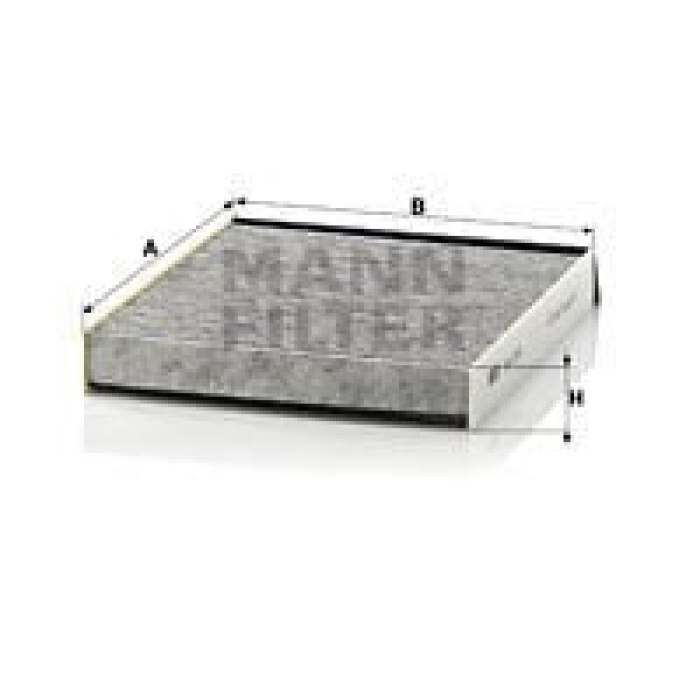 Renault Scenic 1999-2010 Arası 1.9 dCi, 1.4 16V, 2.0 16V RX4, 1.9 dTi, 1.8 16V, 2.0 16V, 1.9 dCi RX4 Mann Marka Karbonlu Polen Filtresi