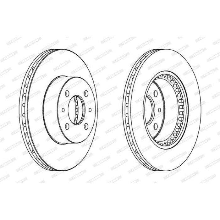 Renault Safrane 1992-1997 Arası 2.1 dT, 3.0 V6 Ferodo Marka Ön Havalı Fren Diski