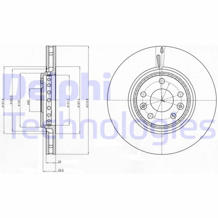 Renault Latitude 2010-2014 Arası 3.0 dCi 240 Delphi Marka Ön Fren Diski