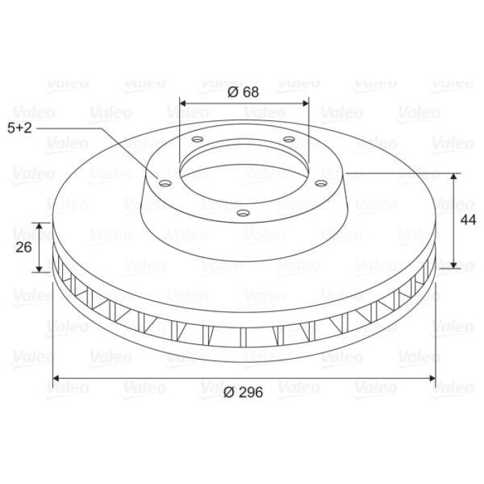 Renault Kadjar 2015-2019 Arası 1.5 dCi 110, 1.6 dCi 130 4x4, 1.2 TCe 130, 1.6 dCi 130 Valeo Marka Ön Fren Diski