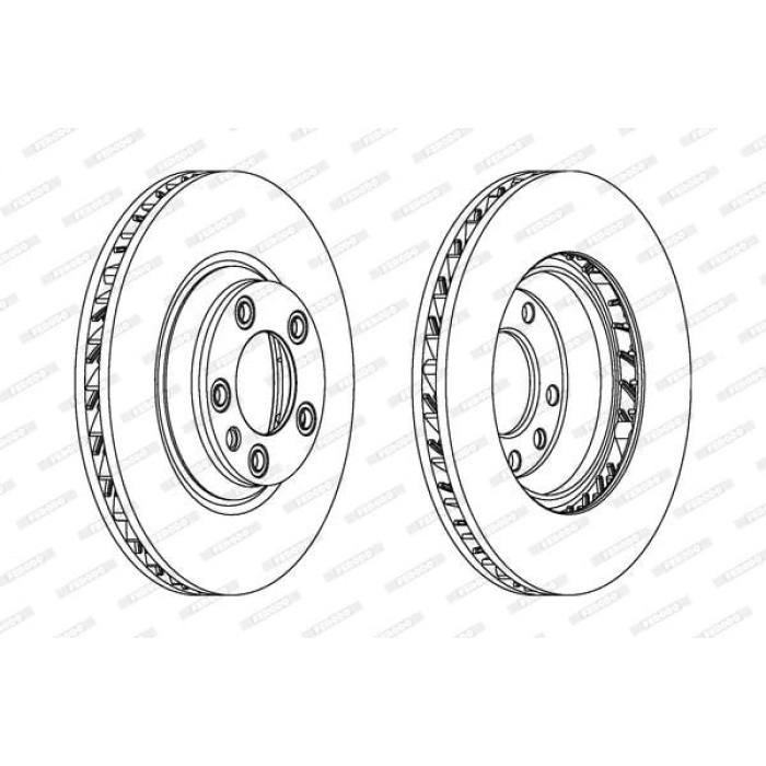 Porsche Panamera 2009-2017 Arası 4.8 Turbo S Ferodo Marka Ön Havalı Fren Diski