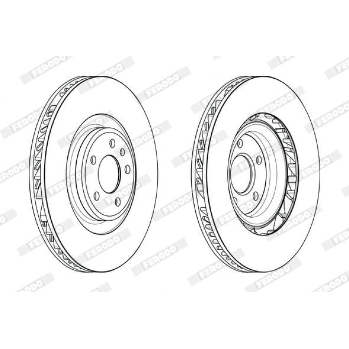 Porsche Macan 2014-2018 Arası 3.6 Turbo, 2.0, 3.0 GTS, 3.0 S Diesel Ferodo Marka Ön Fren Diski