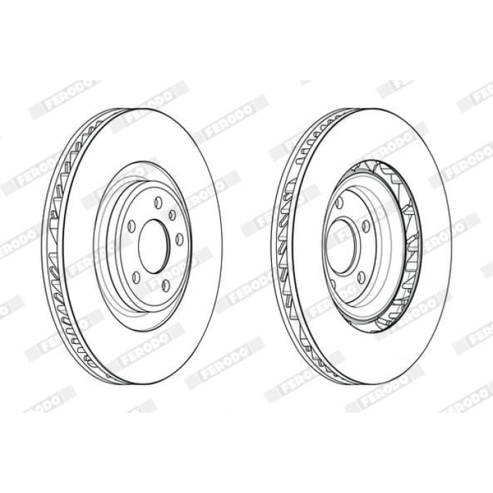 Porsche Macan 2014-2018 Arası 3.6 Turbo, 2.0, 3.0 GTS, 3.0 S Diesel Ferodo Marka Ön Fren Diski