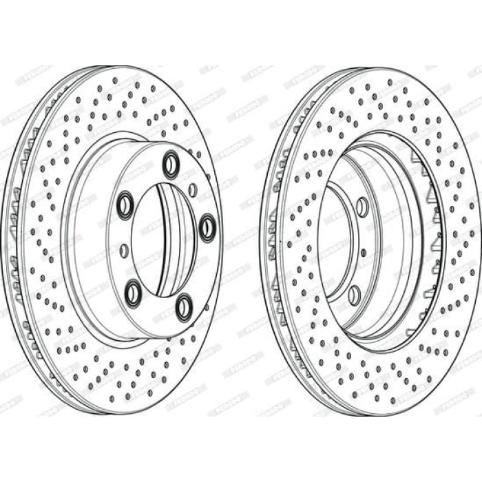 Porsche Boxster 2004-2013 Arası 2.7 Ferodo Marka Ön Havalı Fren Diski