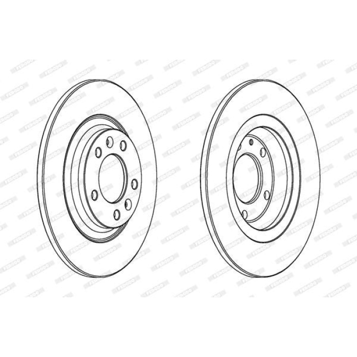 Peugeot 607 2000-2004 Arası 2.2 HDi, 2.2 16V Ferodo Marka Arka Fren Diski