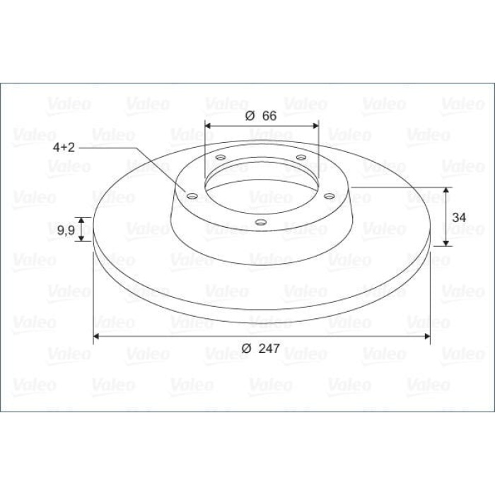 Peugeot 205 1983-2000 Arası 1.1, 1.0 Valeo Marka Ön Fren Diski