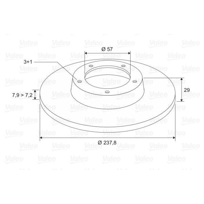 Peugeot 106 1991-1996 Arası 1.0, 1.1 Valeo Marka Ön Fren Diski