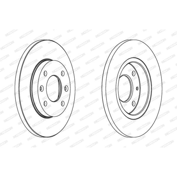 Peugeot 306 1993-2003 Arası 1.4, 1.4 SL Ferodo Marka Ön Fren Diski