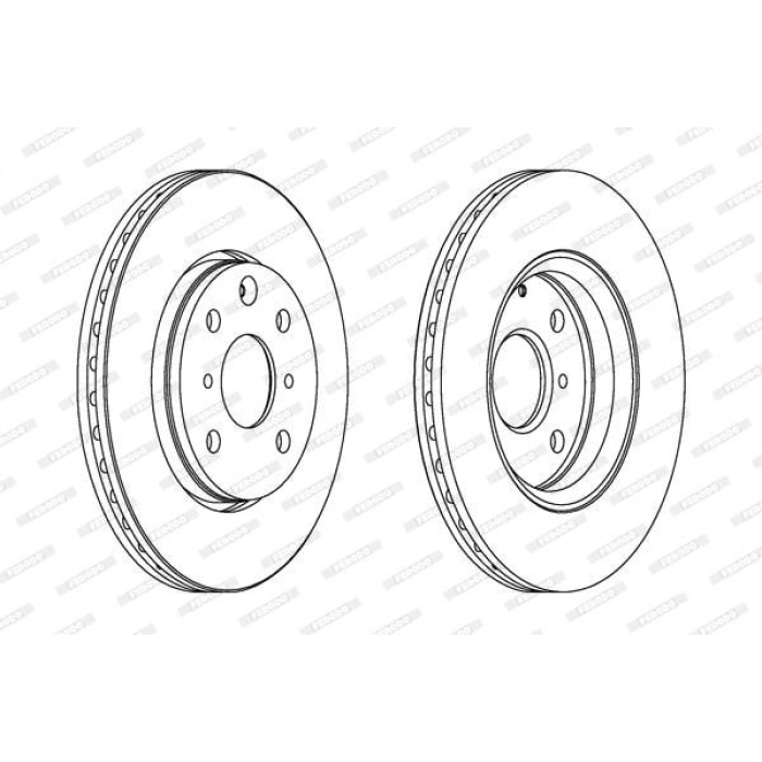 Peugeot 108 2014-2018 Arası 1.0 VTi, 1.2 Ferodo Marka Ön Hava Soğutmalı Fren Diski