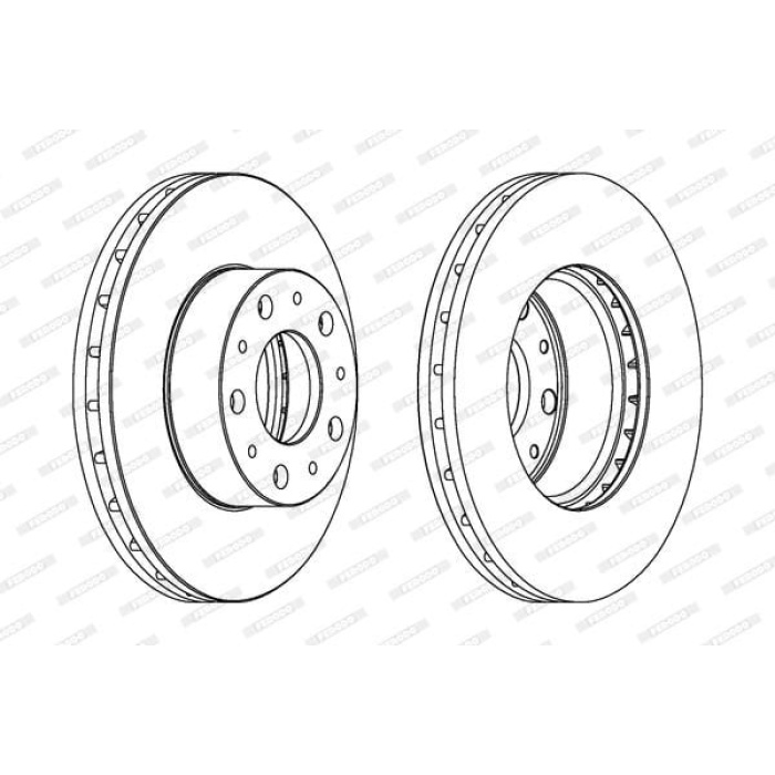Peugeot Boxer 2005-2010 Arası 2.2 HDi 130, 2.2 HDi 150, 2.2 HDi 110 Ferodo Marka Ön Fren Diski
