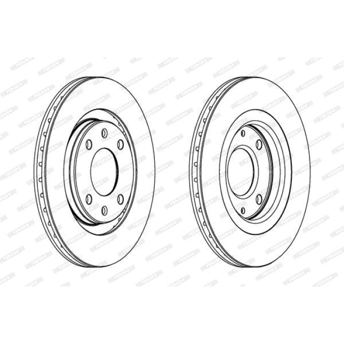 Peugeot 305 1982-1990 Arası 1.3, 1.5, 1.6 Ferodo Marka Ön Hava Soğutmalı Fren Diski