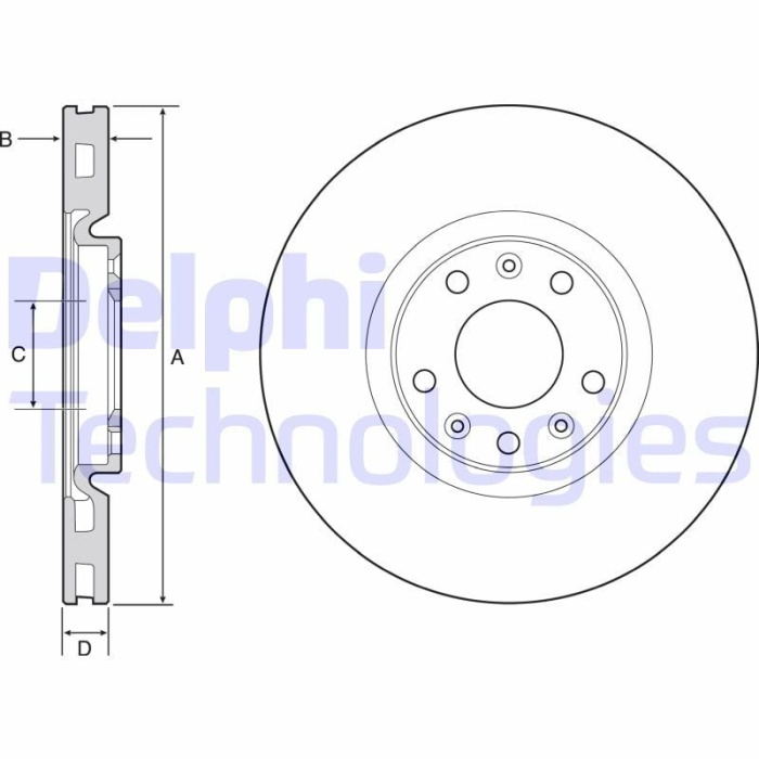 Peugeot Rcz 2010-2015 Arası 1.6 16V, 2.0 HDi Delphi Marka Ön Fren Diski