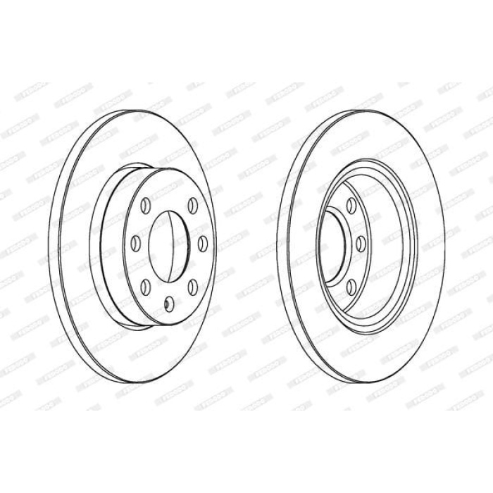 Opel Corsa 2000-2012 Arası 1.2 16V, 1.2, 1.2 Twinport Ferodo Marka Ön Fren Diski