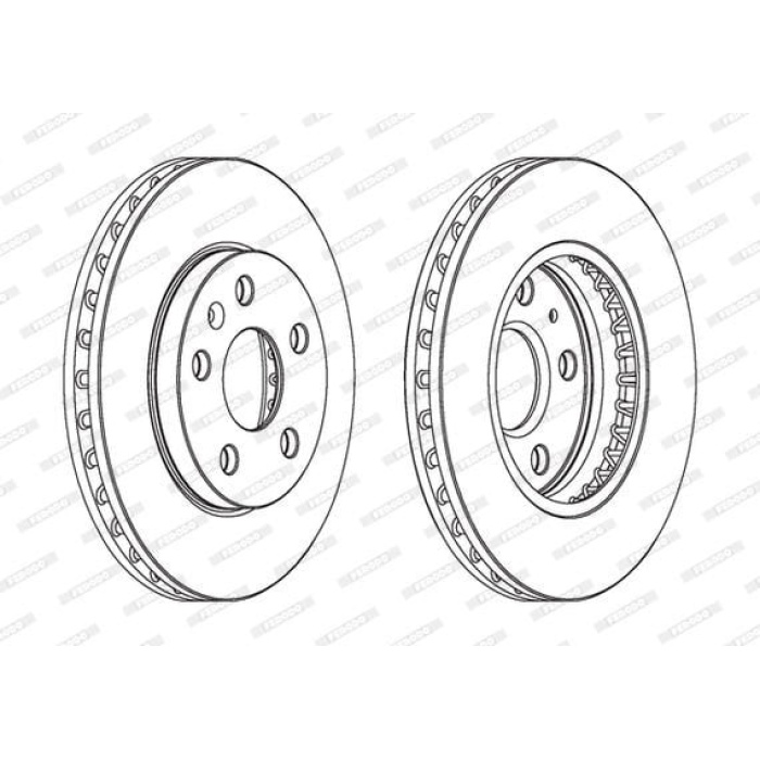 Opel Insignia 2008-2017 Arası 1.4, 2.0 CDTI Ferodo Marka Ön Havalı Fren Diski