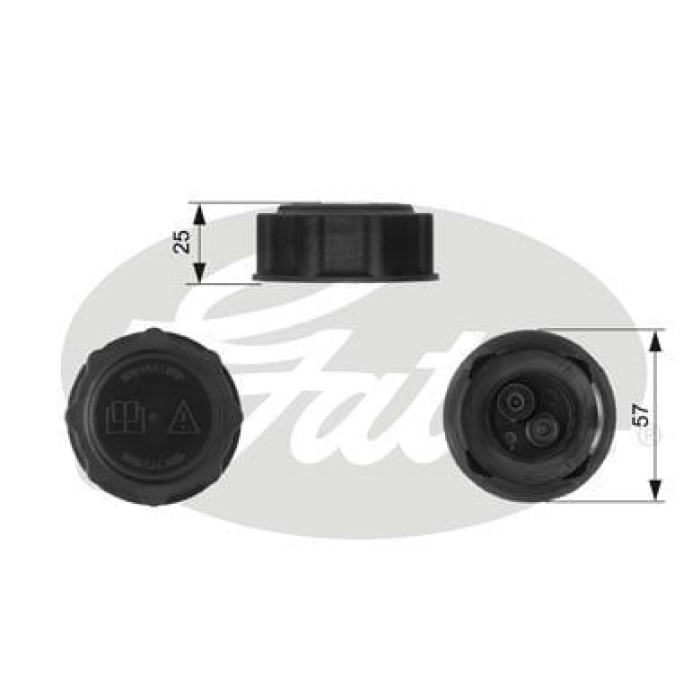 Ford Orion 1985-1990 Arası 1.4 Cat, 1.4 Gates Marka Radyatör Yedek Su Depo Kapağı