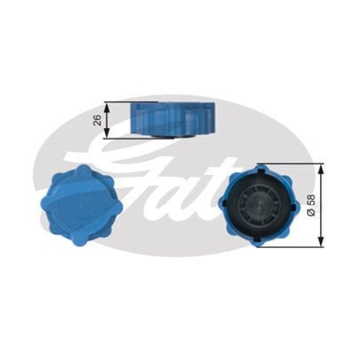 Skoda Favorit 1988-1995 Arası 1.3, 1.3 135L, 1.3 135 X, LX, GLX, 1.3 136, 1.3 135 Gates Marka Radyatör Yedek Su Depo Kapağı