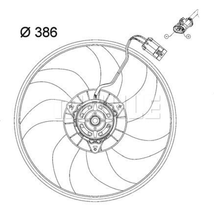 Opel Combo 2001-2011 Arası 1.6 Behr Marka Radyatör Fan ve Motoru
