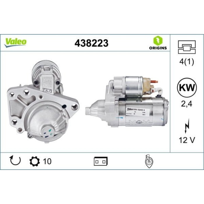 Renault Laguna 2007-2015 Arası 3.0 dCi Valeo Marka Marş Motoru