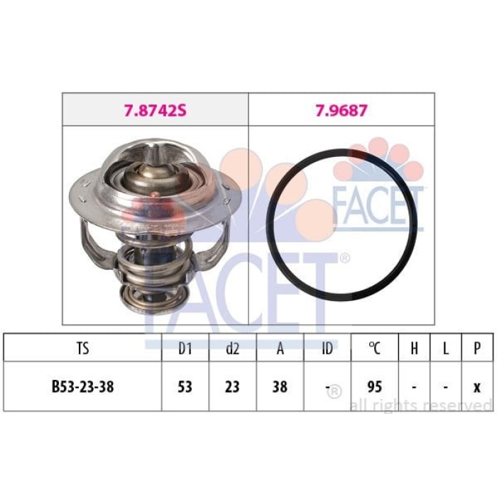 Audi Tt 2006-2015 Arası 2.0 TFSI, 2.0 TFSI quattro Facet Marka Termostat