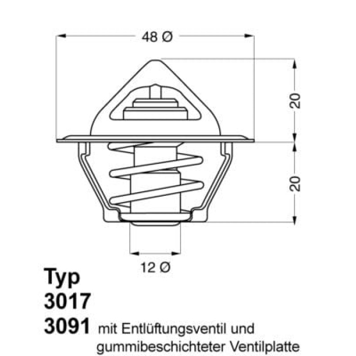 Opel Corsa 1982-1994 Arası 1.0, 1.2, 1.4 S, 1.3 S, 1.3, 1.2 N, 1.2 S BorgWarner (Wahler) Marka Termostat