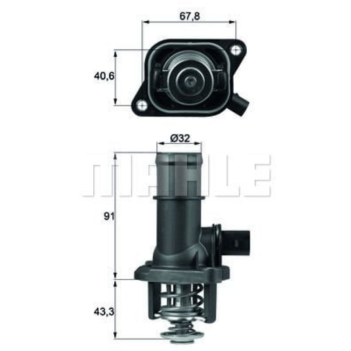 Volkswagen Polo 1995-2009 Arası 100 1.6, 1.6 Mahle Marka Termostat