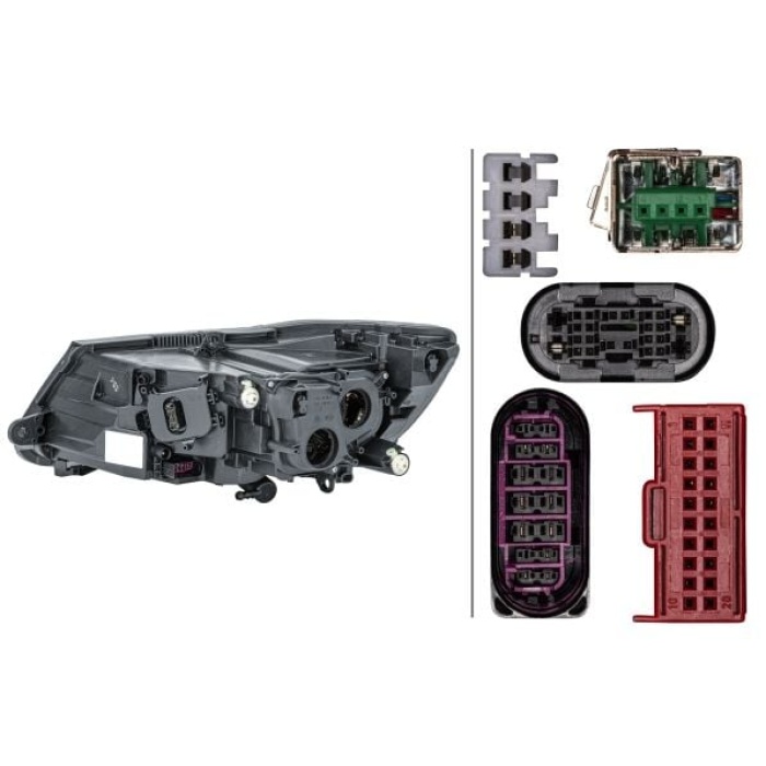 Skoda Superb 2008-2015 Arası 1.6 TDI, 2.0 TFSI, 2.0 TDI, 1.4 TSI, 2.0 TDI 16V 4x4, 1.8 TSI, 1.8 TSI 4x4 Sağ Xenon Hella Marka Far