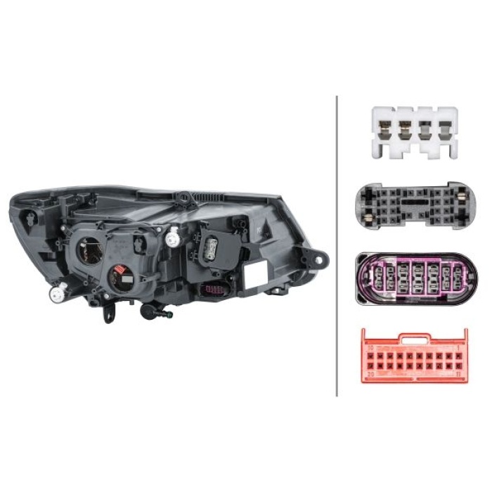 Skoda Superb 2008-2015 Arası 1.6 TDI, 2.0 TFSI, 2.0 TDI, 1.4 TSI, 2.0 TDI 16V 4x4, 1.8 TSI, 1.8 TSI 4x4 Sol Xenon Hella Marka Far