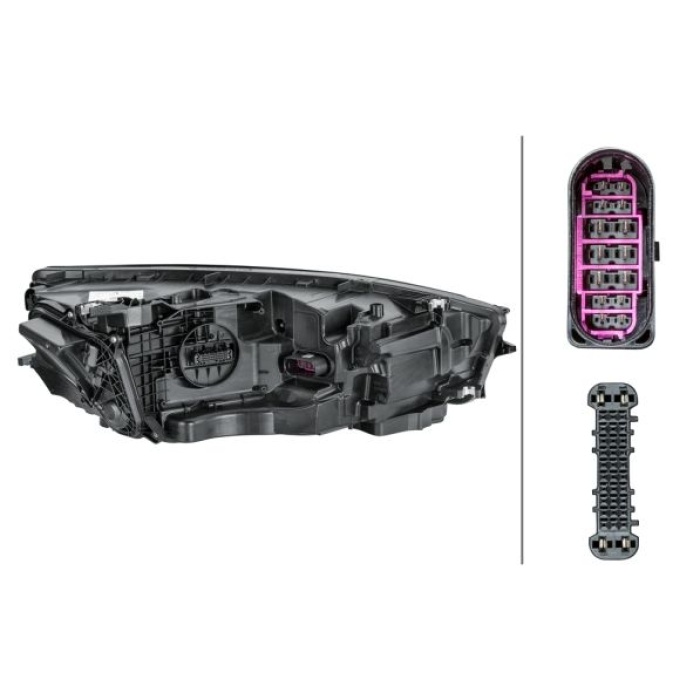 Audi A7 2010-2018 Arası 3.0 TDI, 3.0 TDI quattro, S7 quattro, RS7 quattro, 3.0 TFSI quattro, 2.8 FSI, 2.8 FSI quattro Sol Hella Marka Far