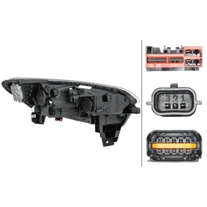 Renault Kadjar 2015-2019 Arası 1.5 dCi 110, 1.3 TCe 140, 1.6 TCe 165, 1.2 TCe 130, 1.6 dCi 130, 1.5 BLUE dCi 115, 1.6 dCi 130 4x4 Sol Hella Marka Far