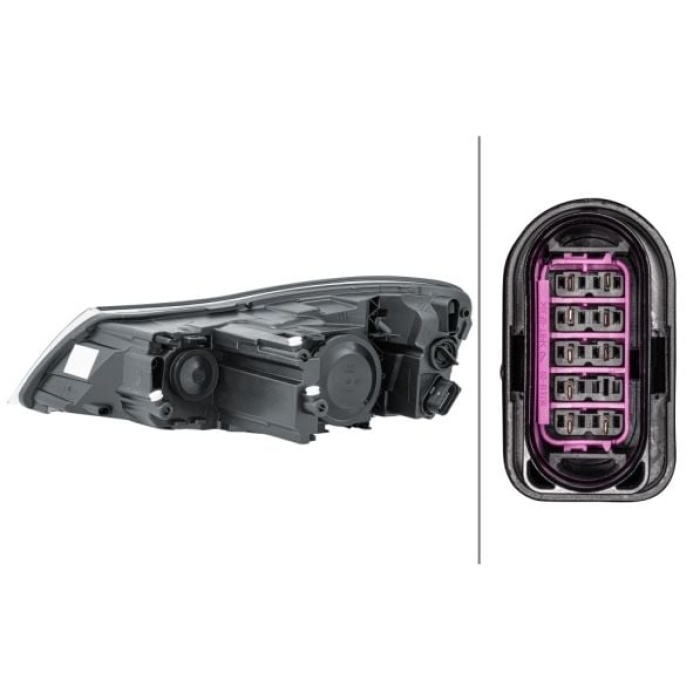 Skoda Octavia 2004-2013 Arası 1.6 LPG, 2.0 TDI 16V, 2.0 TDI 16V 4x4, 2.0 TDI 4x4, 1.9 TDI, 1.6 TDI 4x4, 2.0 TDI, 1.8 TSI 4x4 Sağ MERCEKLI Hella Marka Far