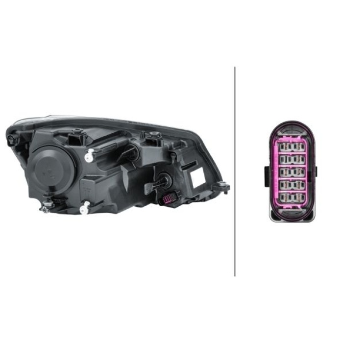 Volkswagen Caddy 2004-2015 Arası 1.6 BiFuel, 2.0 TDI, 2.0 TDI 16V 4motion, 2.0 TDI 4motion Sol Hella Marka Far