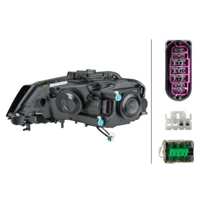 Audi A3 2003-2015 Arası 2.0 TFSI quattro, 2.0 TFSI, 2.0 TDI 16V quattro, 2.0 TDI, 2.0 TDI 16V, 3.2 V6 quattro, 1.6, 1.9 TDI, 1.6 E-Power, 1.4 TFSI Sağ Xenon Hella Marka Far