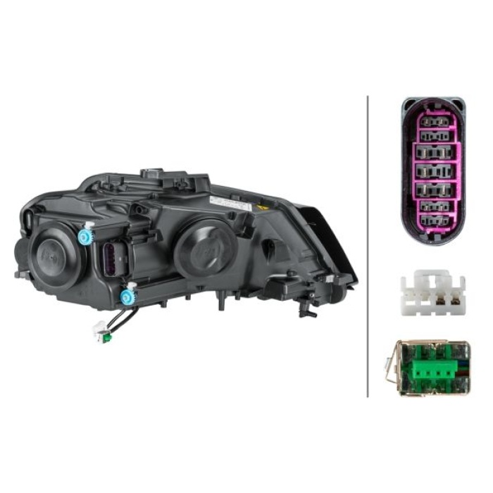 Audi A3 2003-2015 Arası 2.0 TFSI quattro, 2.0 TFSI, 2.0 TDI 16V quattro, 2.0 TDI, 2.0 TDI 16V, 3.2 V6 quattro, 1.6, 1.9 TDI, 1.6 E-Power, 1.4 TFSI Sol Xenon Hella Marka Far