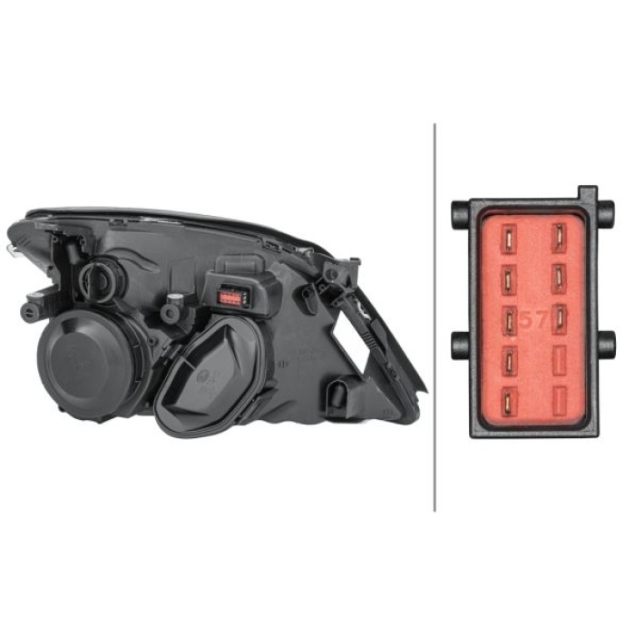 Opel Vectra 2002-2009 Arası 2.2 16V, 1.8 16V, 2.0 DTI 16V, 2.2 DTI 16V, 3.2 V6 Sol Krom Hella Marka Far