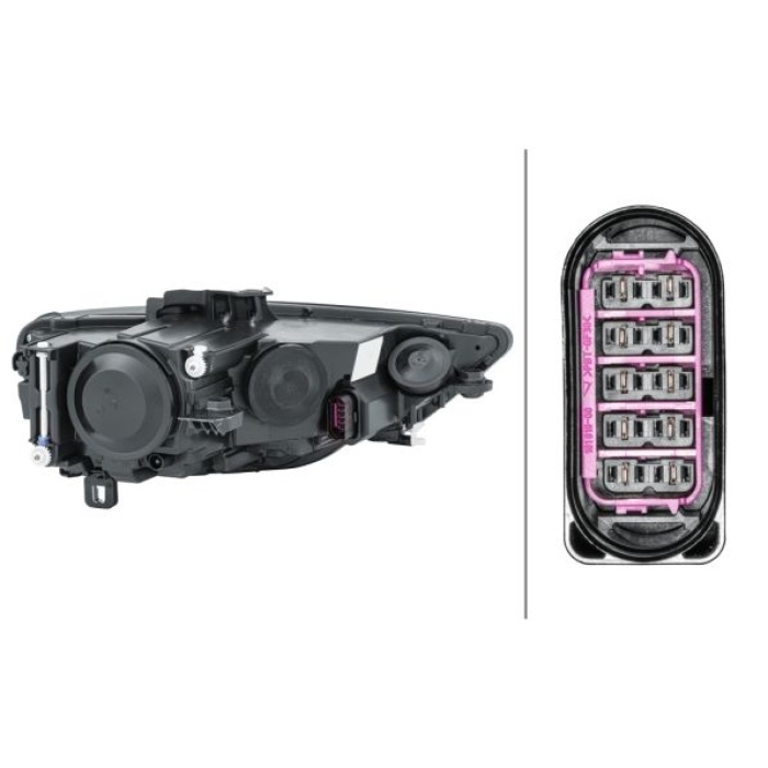 Audi A3 2012-2020 Arası 2.0 TDI quattro, 2.0 TDI, 1.6 TDI, S3 quattro, 1.2 TFSI, 1.4 TFSI Sol Hella Marka Far