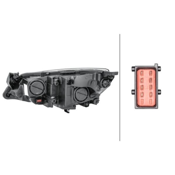 Opel Astra 2010-2015 Arası 1.4, 1.7 CDTI, 1.3 CDTI, 1.6, 1.6 Turbo, 1.4 Turbo, 2.0 CDTI Sağ Hella Marka Far