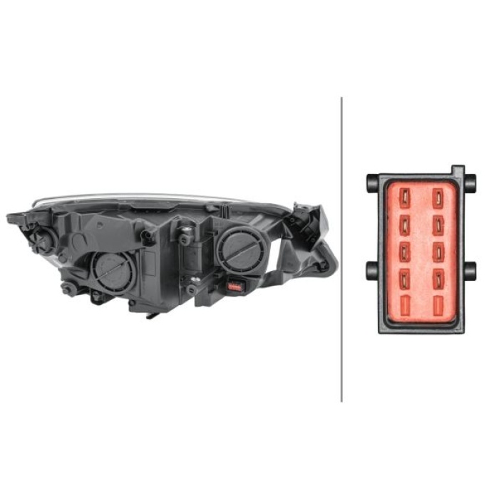 Opel Astra 2010-2015 Arası 1.4, 1.7 CDTI, 1.3 CDTI, 1.6, 1.6 Turbo, 1.4 Turbo, 2.0 CDTI Sol Hella Marka Far