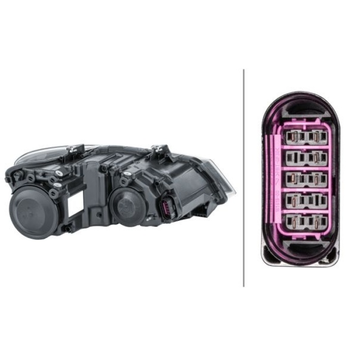 Volkswagen Polo 2009-2013 Arası 1.6 TDI, 1.2 TSI, 1.4, 1.2, 1.6 BiFuel, 1.4 BiFuel Sol Elektrikli Hella Marka Far