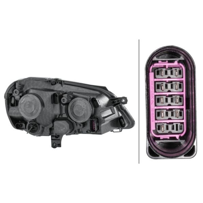 Volkswagen Polo 2001-2014 Arası 1.4 16V, 1.4 TDI, 1.9 TDI, 1.2, 1.4 FSI, 1.9 SDI, 1.2 12V, 1.4 Sol Sinyalli+Elektrikli Motorlu Hella Marka Far