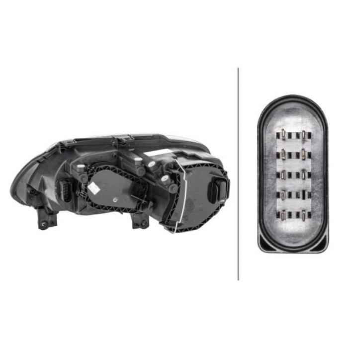 Volkswagen Touran 2003-2010 Arası 1.6, 1.9 TDI, 1.6 FSI, 2.0 TDI, 2.0 TDI 16V, 2.0 FSI Sağ Elektrikli Hella Marka Far